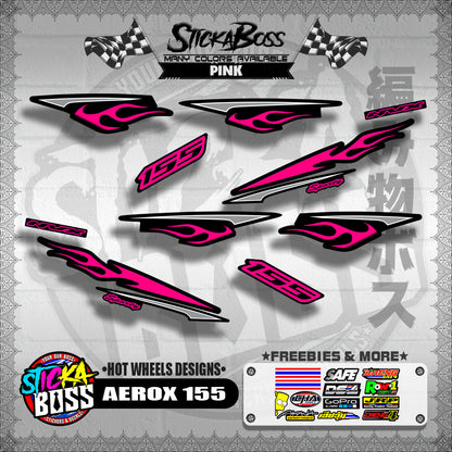 AEROX 155 DECALS ( HOT WHEELS DESIGNS )【WITH FREEBIES】