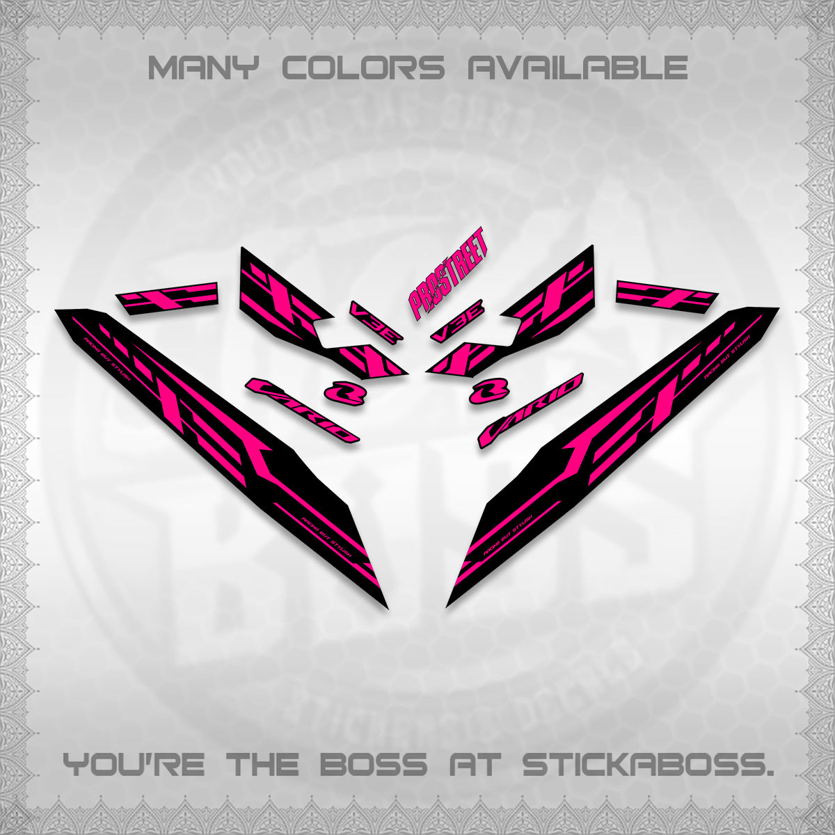 CLICK V3 VARIO DECALS (2026 V3E 001 DESIGN)STICKER DECALS By STICKABOSS