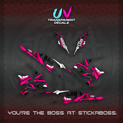 CLICK V2 UV TRANSPARENT VARIO DECALS (RX-O UNICORN GD)STICKER DECALS By STICKABOSS