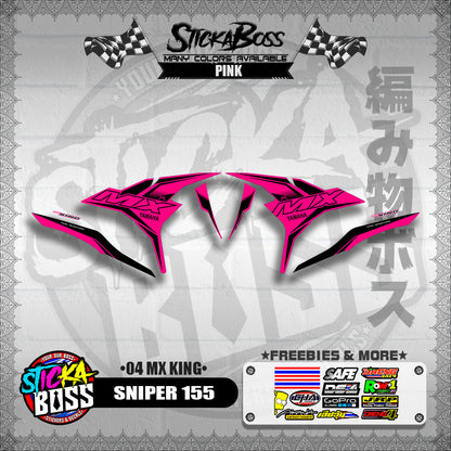 SNIPER 155 DECALS ( 04 MX KING )【WITH FREEBIES】