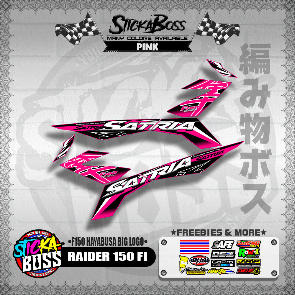 RAIDER 150 FI DECALS ( F150 HAYABUSA BIG LOGO )【WITH FREEBIES】