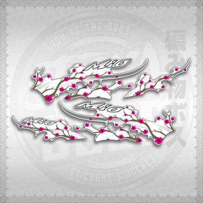 STICKER DECALS for MIO SPORTY FOR WHITE (MSPSAXFL) By STICKABOSS (SOFIE LAMINATED WATERPROOF)