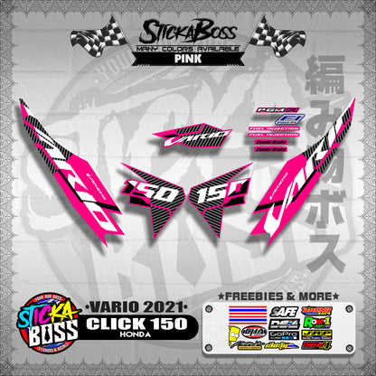 CLICK 150 V2 DECALS ( VARIO 2021 )【WITH FREEBIES】