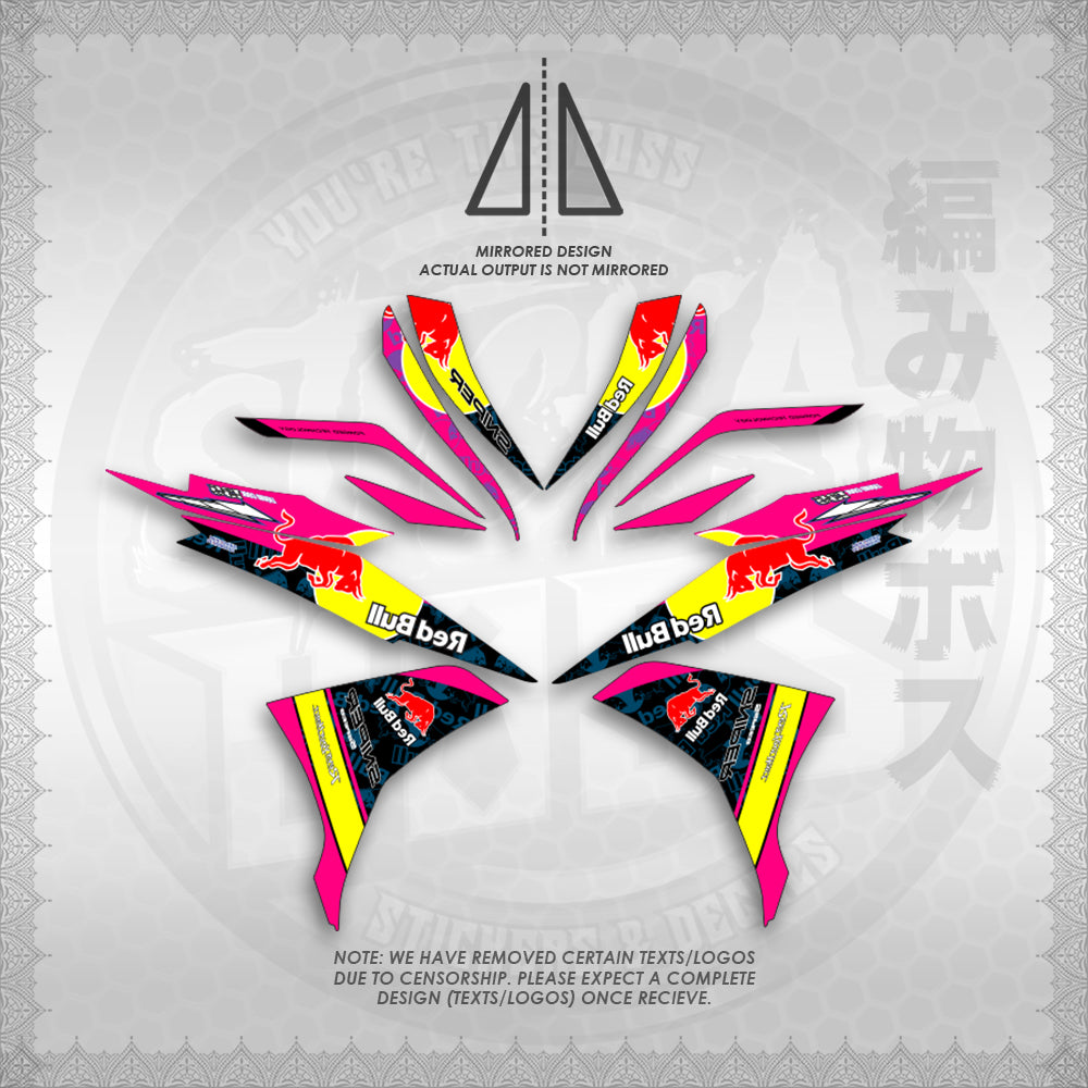 STICKER DECALS for SNIPER 135 MX (S135REBUIN)By STICKABOSS (SOFIE LAMINATED WATERPROOF)