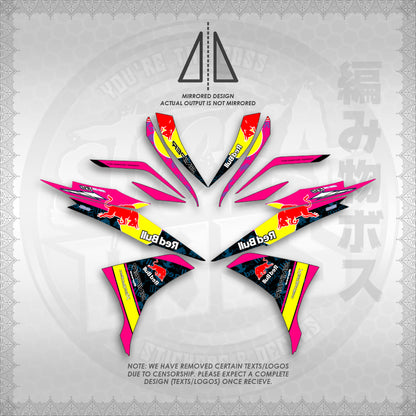 STICKER DECALS for SNIPER 135 MX (S135REBUIN)By STICKABOSS (SOFIE LAMINATED WATERPROOF)