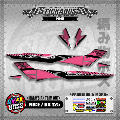 NICE / RS 125 STICKER DECALS ( MALAYSIAN TRIM CUT )【WITH FREEBIES】