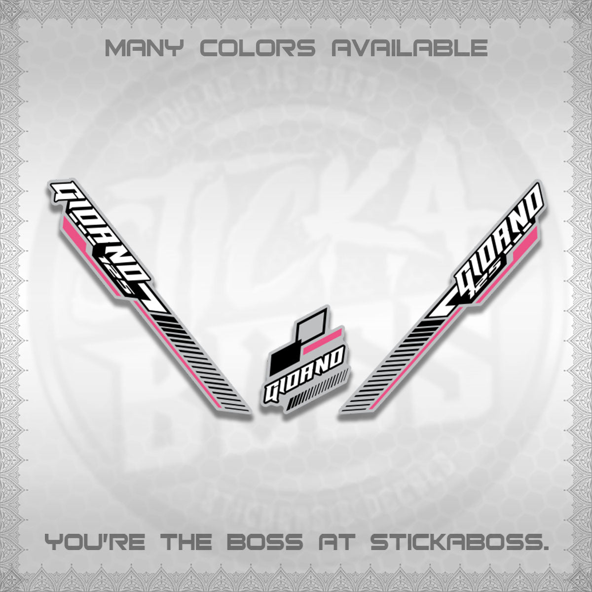 GIORNO DECALS (2026 RACING CAR  PATTERN)STICKER DECALS BY STICKABOSS