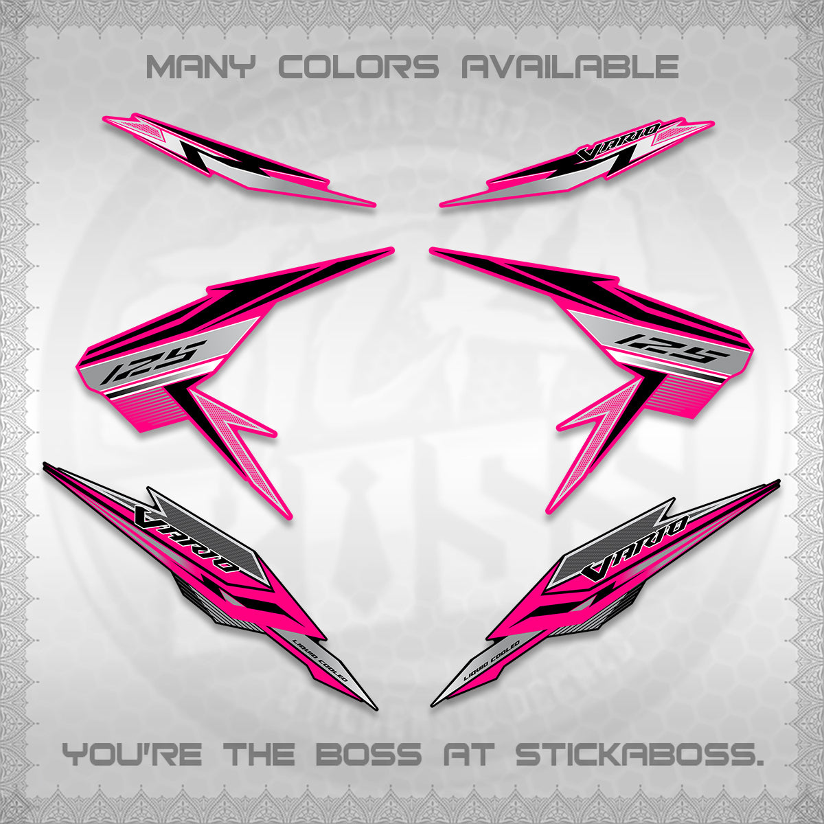 CLICK V2 VARIO DECALS (ATLAS APPOLO) STICKER DECALS By STICKABOSS