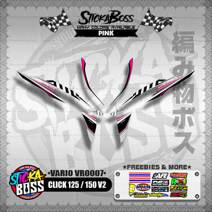 CLICK 125 / 150 V2 DECALS ( VARIO VR0007 )【WITH FREEBIES】