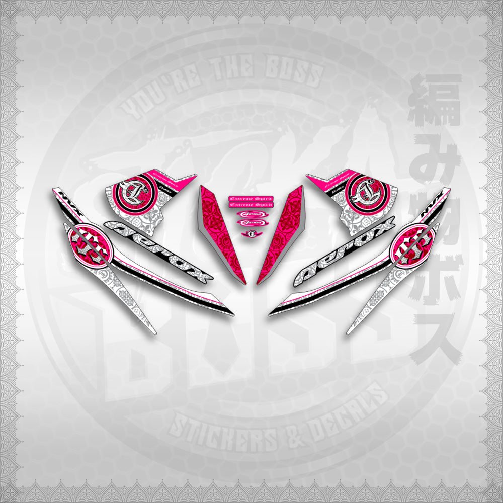 STICKER DECALS for AEROX V1 (AV1EXSPNV) By STICKABOSS (SOFIE LAMINATED WATERPROOF)