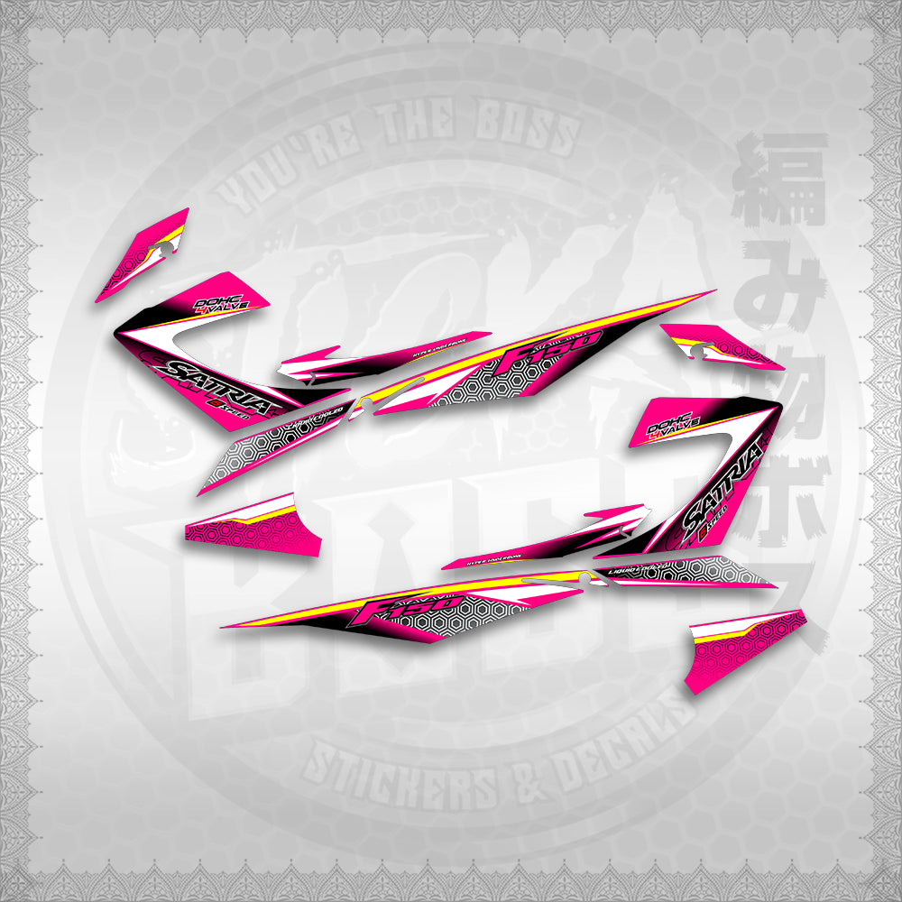 STICKER DECALS for RAIDER 150 REBORN CARB (RCCHEGR) By STICKABOSS (SOFIE LAMINATED WATERPROOF)