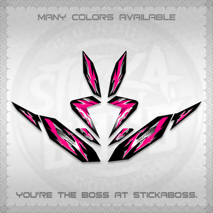 CLICK 125 V4 VARIO DECALS (2026 MODERN TRIBAL DESIGN) STICKER KITS By STICKABOSS