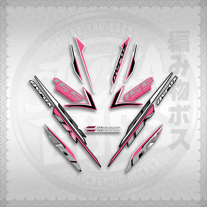 STICKER DECALS for AEROX 155 V2 (AV2NESPGR) By STICKABOSS (SOFIE LAMINATED WATERPROOF)