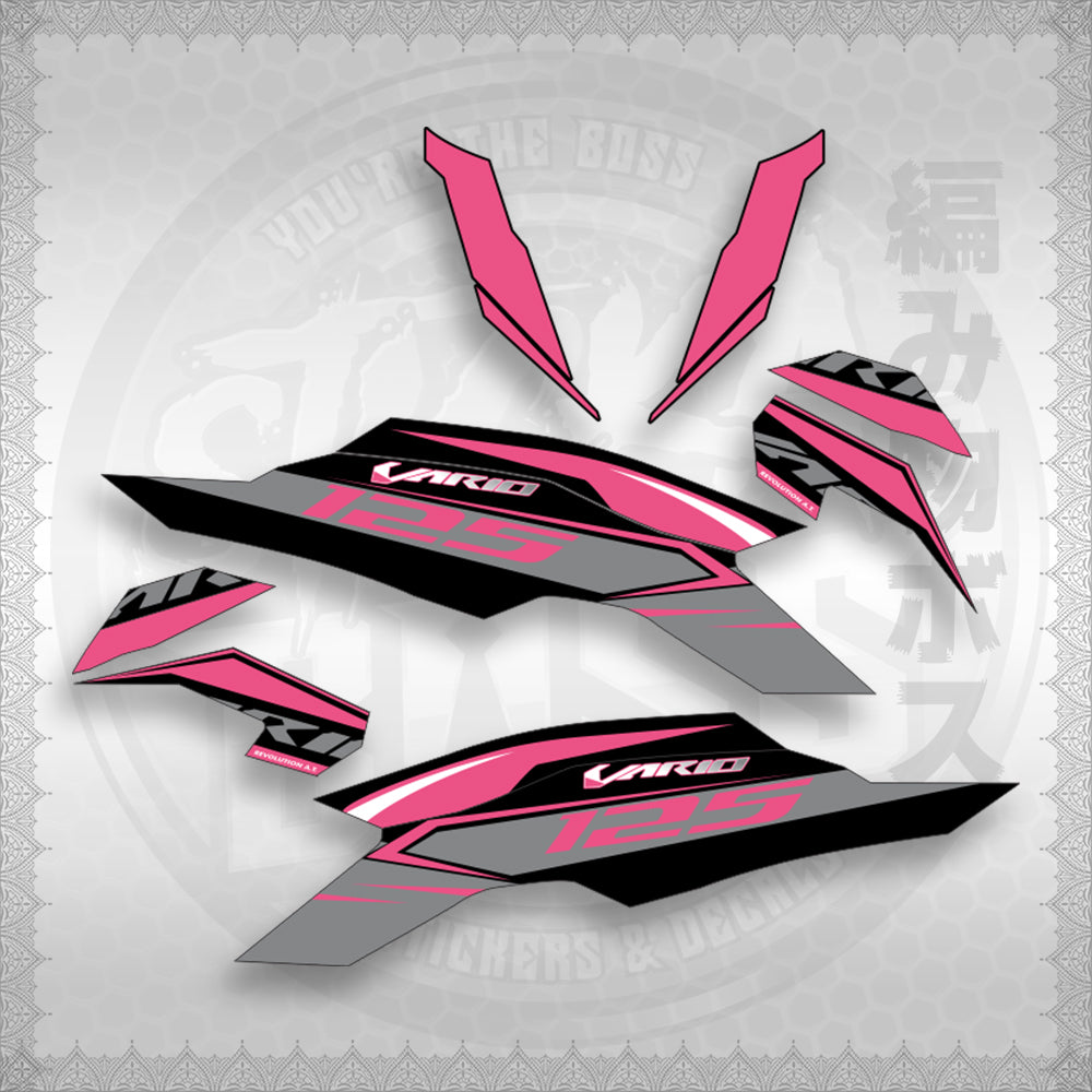 CLICK 125 V3 MALAY / INDO CONCEPT (CV3SLSTRA30) By STICKABOSS (SOFIE LAMINATED WATERPROOF)