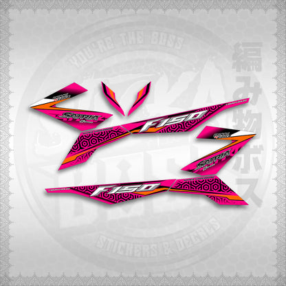 STICKER DECALS for RAIDER 150 Fi (RFIGRHESA) By STICKABOSS (SOFIE LAMINATED WATERPROOF)