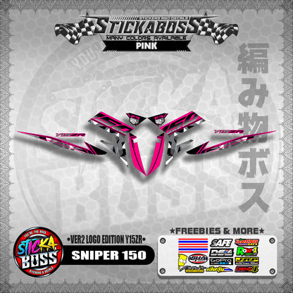 SNIPER 150 DECALS ( VER2 LOGO EDITION Y15ZR )【WITH FREEBIES】MALAYSIAN CONCEPT/ EXCITER 150