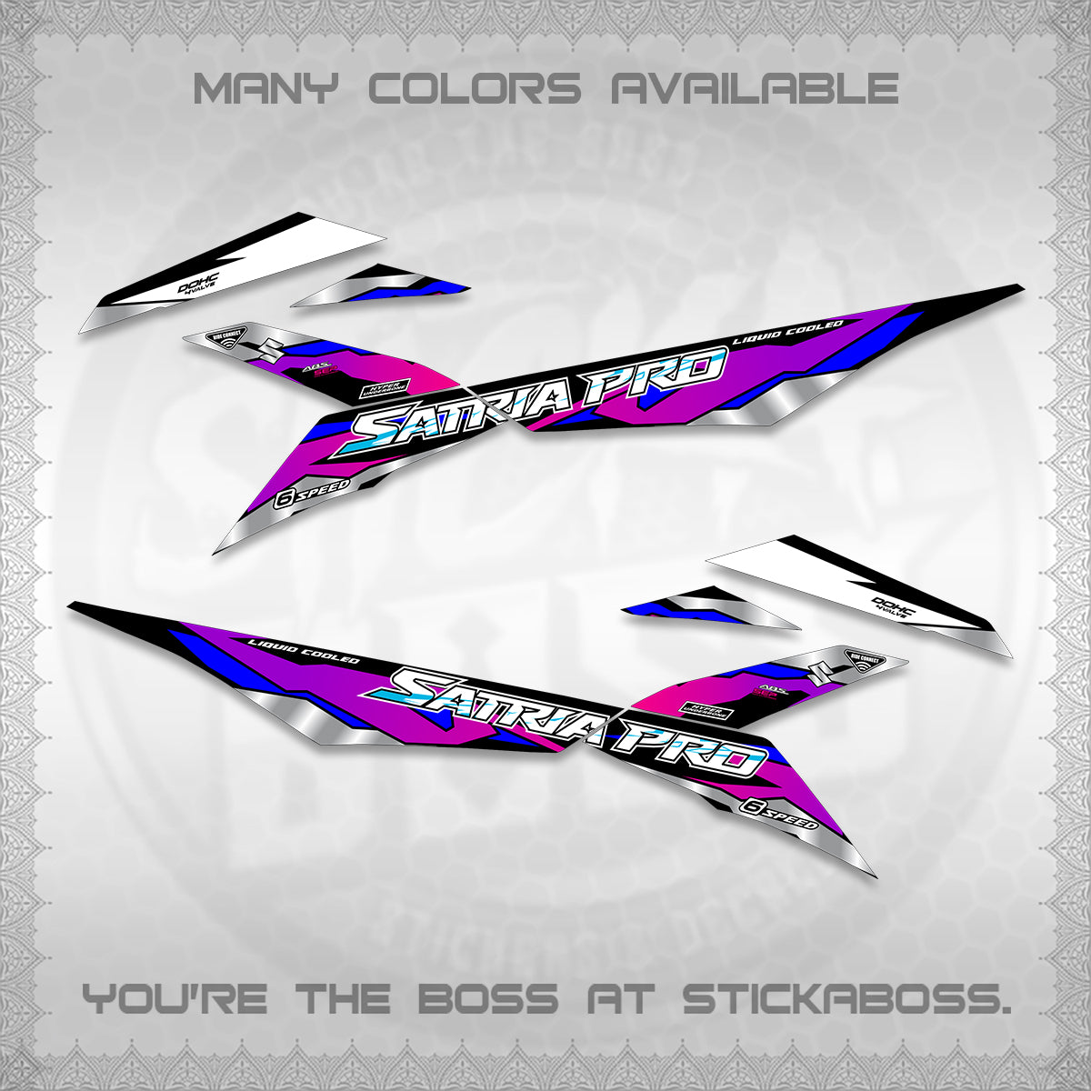 RAIDER PRO SATRIA DECALS (2026 NTN N19) STICKER DECALS BY STICKABOSS (Copy)