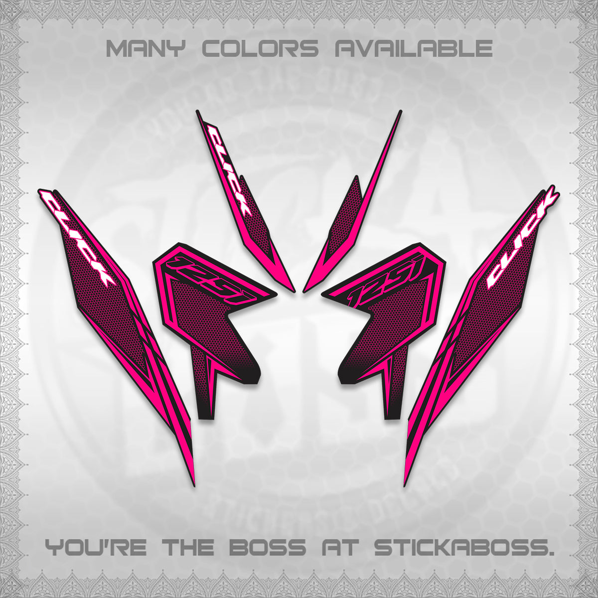 CLICK 125 V3 DECALS (2026 LINE UP DESIGN) STICKER KITS By STICKABOSS
