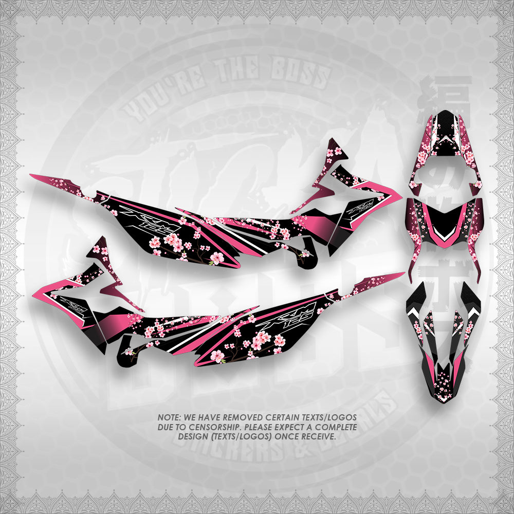 STICKER DECALS FOR XRM 125 FI FULL DECALS (X125FSAIN) By STICKABOSS (SOFIE LAMINATED WATERPROOF)