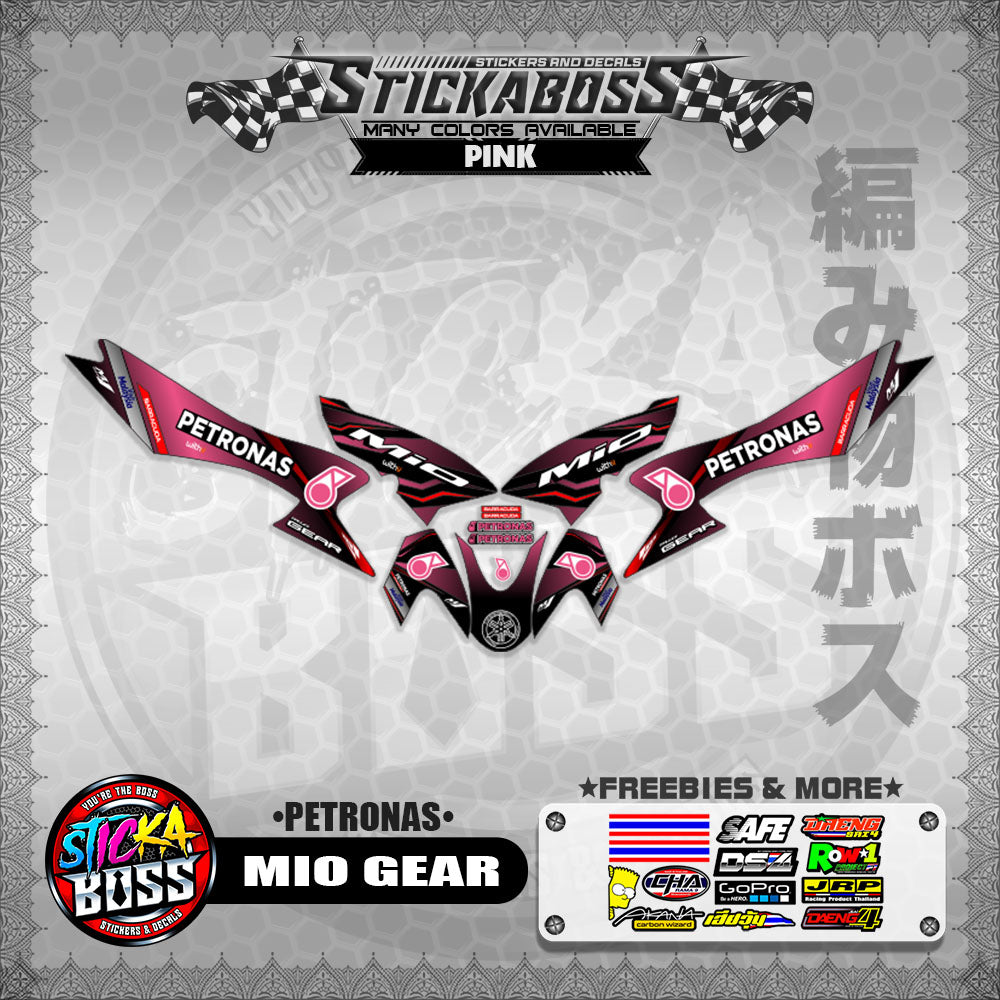 MIO GEAR STICKER DECALS ( PETRONAS )【WITH FREEBIES】