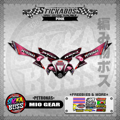 MIO GEAR STICKER DECALS ( PETRONAS )【WITH FREEBIES】