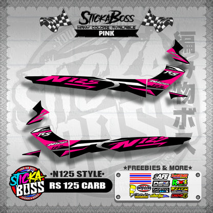 RS 125 CARB DECALS ( N125 STYLE )【WITH FREEBIES】