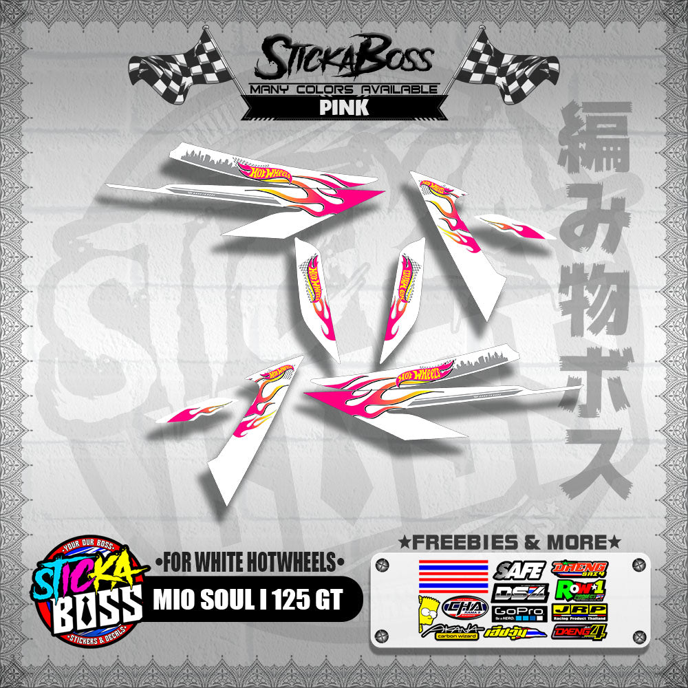 MIO SOUL I 125 GT DECALS ( FOR WHITE HOTWHEELS )【WITH FREEBIES】