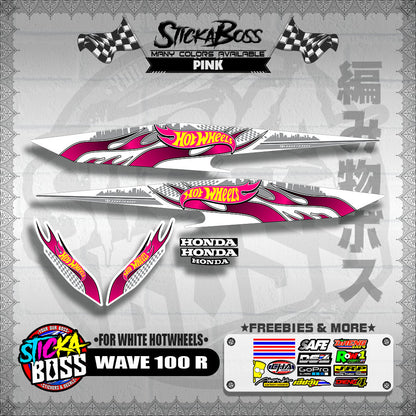 WAVE 100 R 2018 DECALS ( FOR WHITE HOTWHEELS )【WITH FREEBIES】