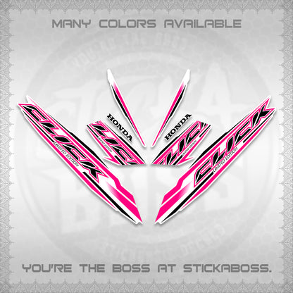 CLICK 125 V3 INDO FOR WHITE DECALS (2024 SV 13-A2 STYLE) STICKER KITS By STICKABOSS