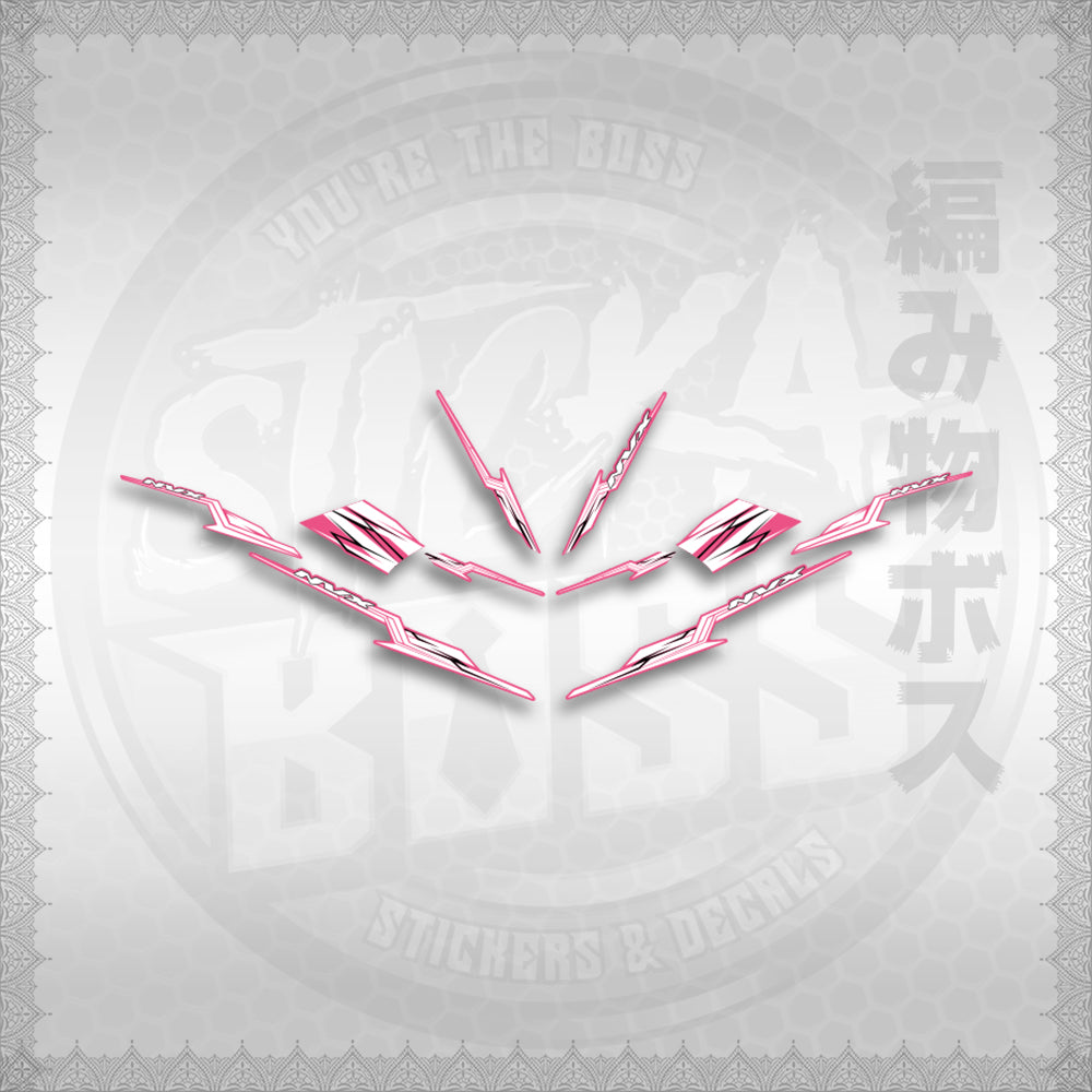 STICKER DECALS for AEROX 155 V1 THAI (AV1STOLTHST) By STICKABOSS (SOFIE LAMINATED WATERP