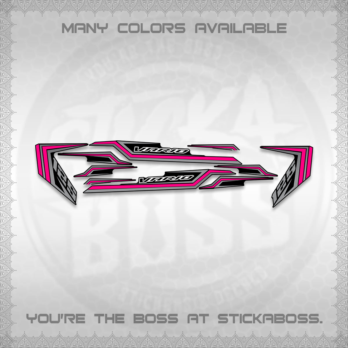 CLICK 125 V3 VARIO DECALS (2024 STRIPING MINIMALIST 002)STICKER DECALS By STICKABOSS (Copy)