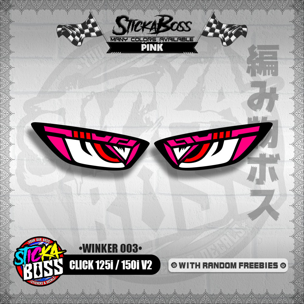 CLICK 125i / 150i V2 (WINKER 003) TRANSPARENT【WITH FREEBIES】