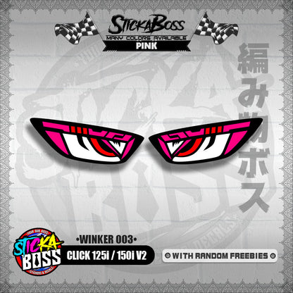 CLICK 125i / 150i V2 (WINKER 003) TRANSPARENT【WITH FREEBIES】