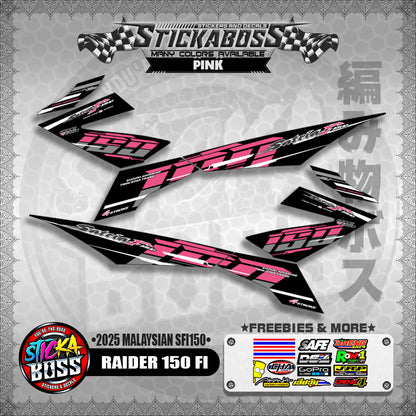 RAIDER 150 FI STICKER DECALS ( 2025 MALAYSIAN SFI150 )【WITH FREEBIES】