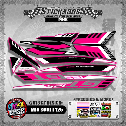 MIO SOUL i 125 DECALS ( 2018 GT DESIGN ) 【WITH FREEBIES】