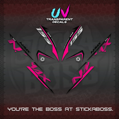 NMAX V1 THAI UV TRANSPARENT DECALS (2020 DESIGN) STICKER DECALS By STICKABOSS