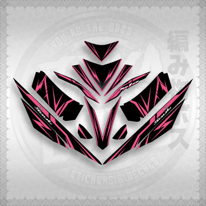 STICKER DECALS for MIO 4 (MIRGADE) By STICKABOSS (SOFIE LAMINATED WATERPROOF)