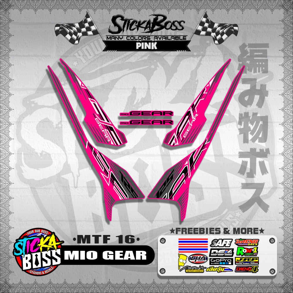 MIO GEAR DECALS ( MTF 16 )【WITH FREEBIES】