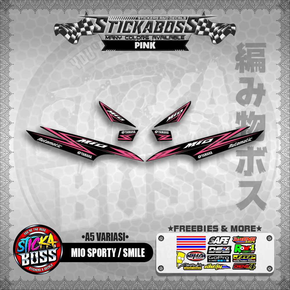 MIO SPORTY / SMILE INDO STICKER DECALS ( A5 VARIASI )【WITH FREEBIES】