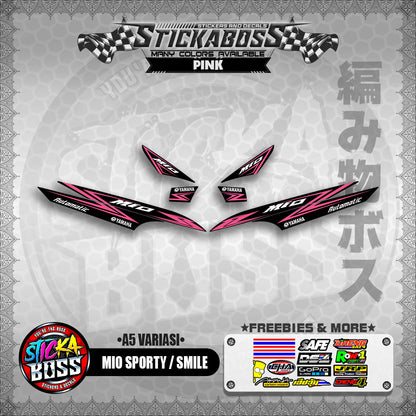 MIO SPORTY / SMILE INDO STICKER DECALS ( A5 VARIASI )【WITH FREEBIES】