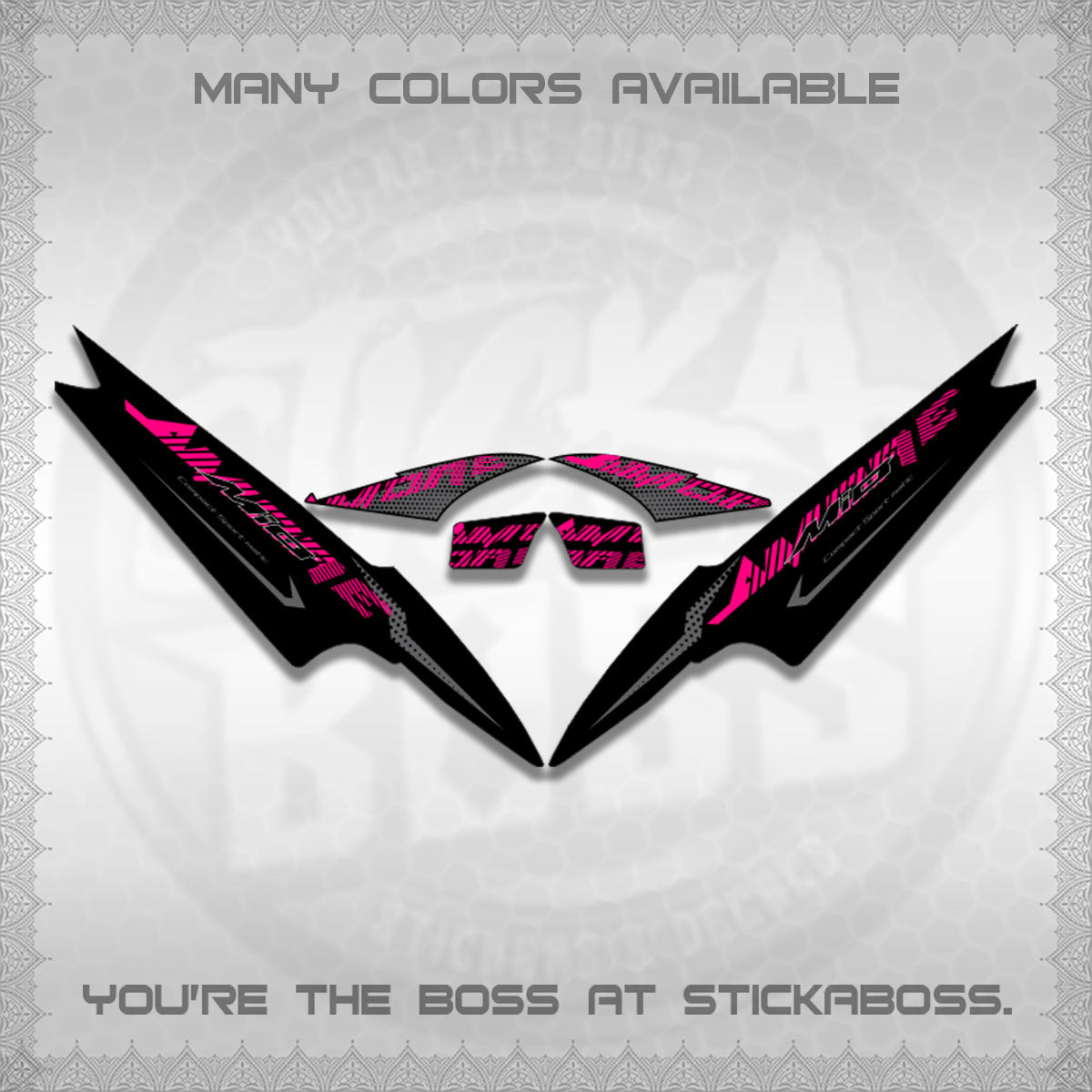 MIO SPORTY/SMILE  DECALS (2026 NEW AMORE DESIGN)STICKER DECALS By STICKABOSS