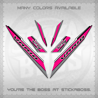 CLICK 125 V3 VARIO DECALS (2024 SV 12-A1 STYLE) STICKER DECALS By STICKABOSS