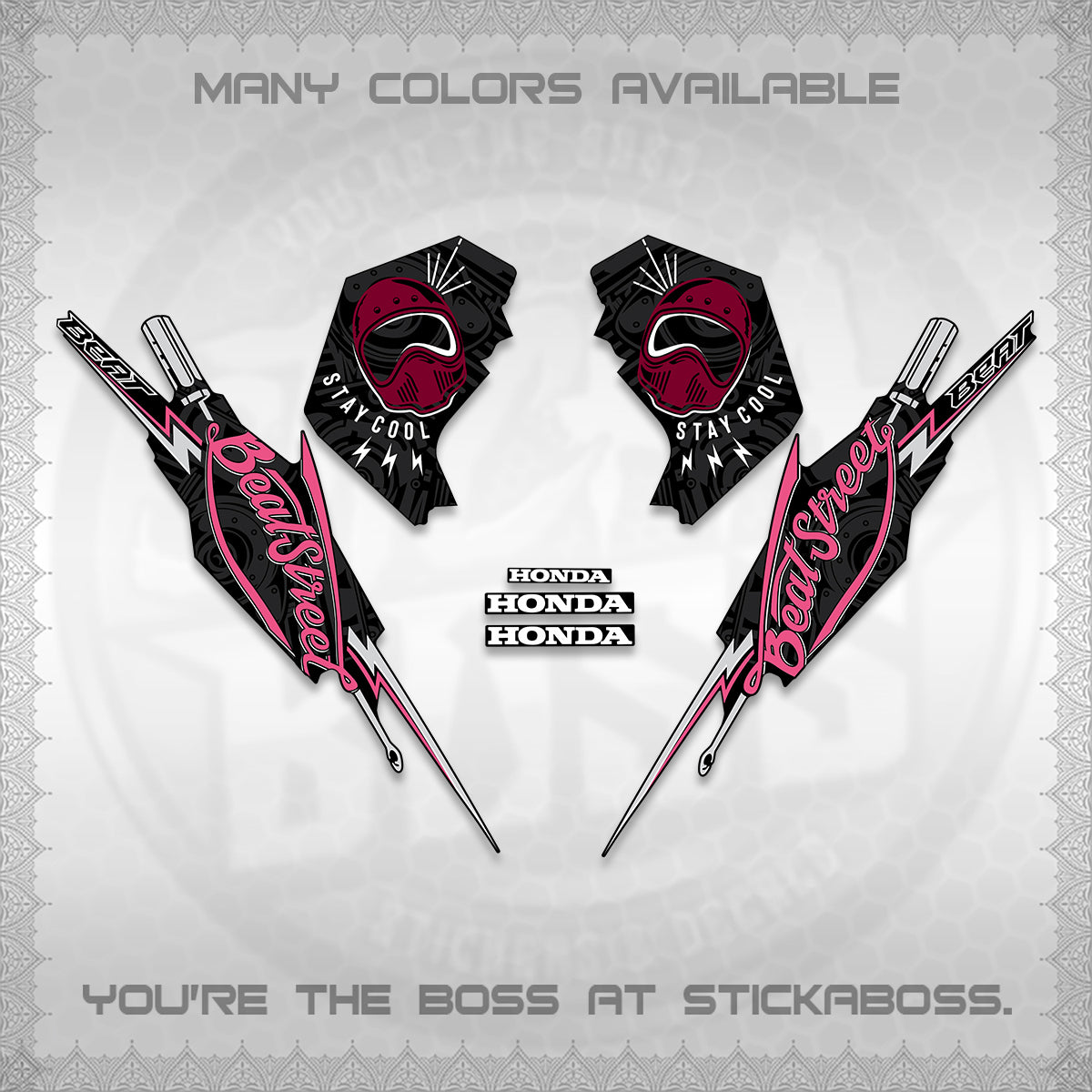 BEAT FI V2 DECALS (2026 BEATSTREET DESIGN) STICKER KITS BY STICKABOSS
