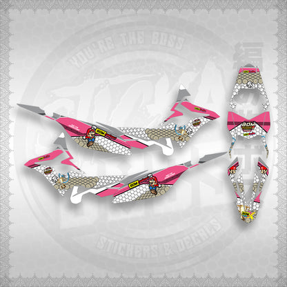 STICKER DECALS for XRM 125 FI FULL DECALS (X125FBORA) By STICKABOSS (SOFIE LAMINATED WATERPROOF)