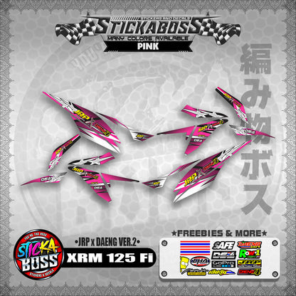 Honda XRM 125 Fi Decals - (JRP x DAENG VER.2)【PREMIUM GLOSSY LAMINATED】