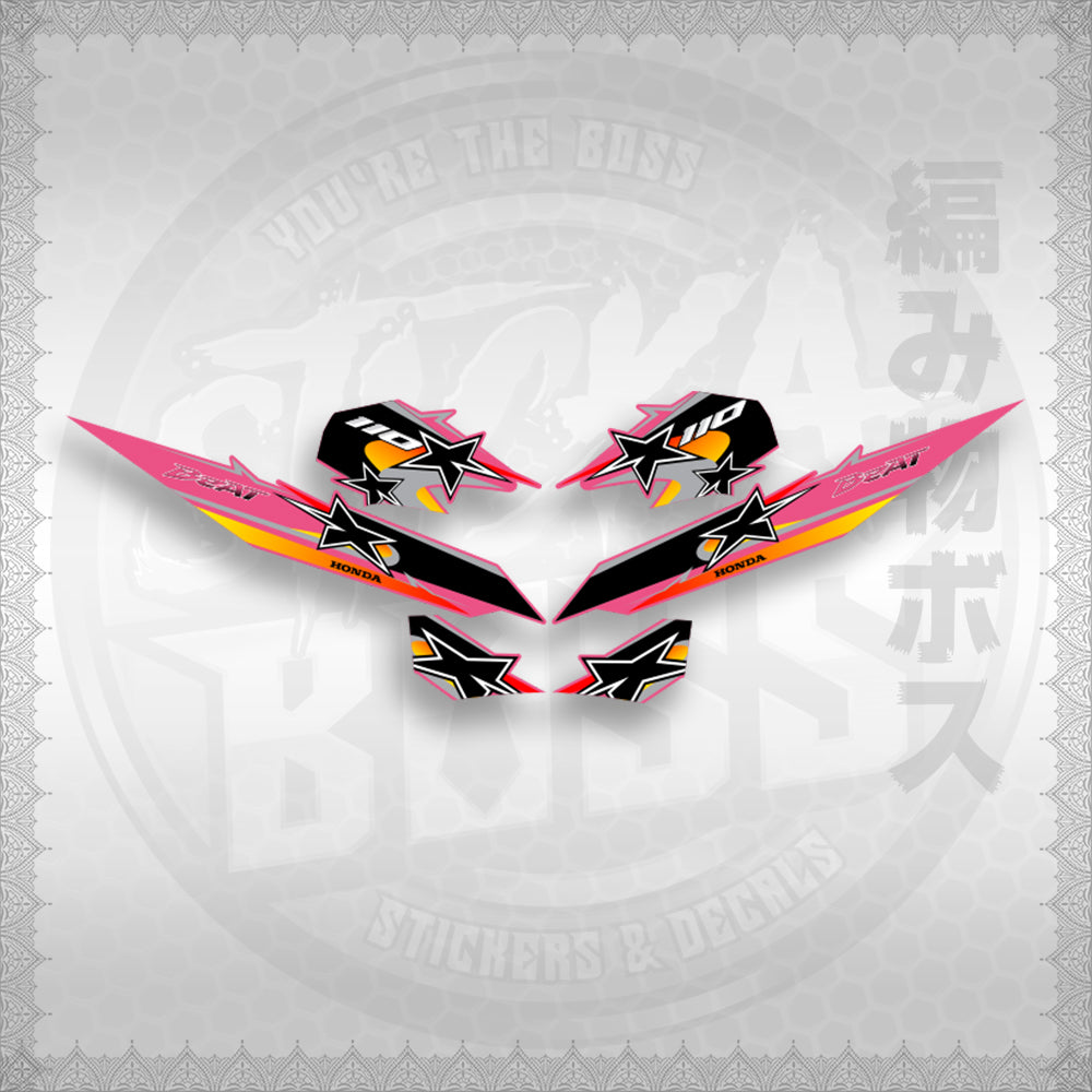 BEAT Fi V2 INDO CONCEPT ( TERBARU MOTIF ) STICKER DECALS By STICKABOSS