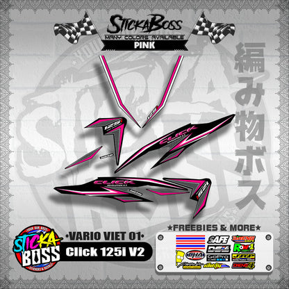 CLICK 125i V2 DECALS ( VARIO VIET 01 )【WITH FREEBIES】