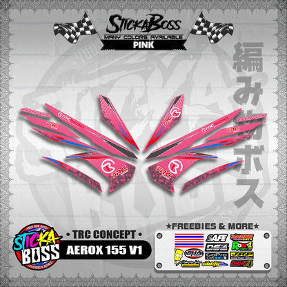 AEROX 155 V1 DECALS ( TRC CONCEPT )【WITH FREEBIES】