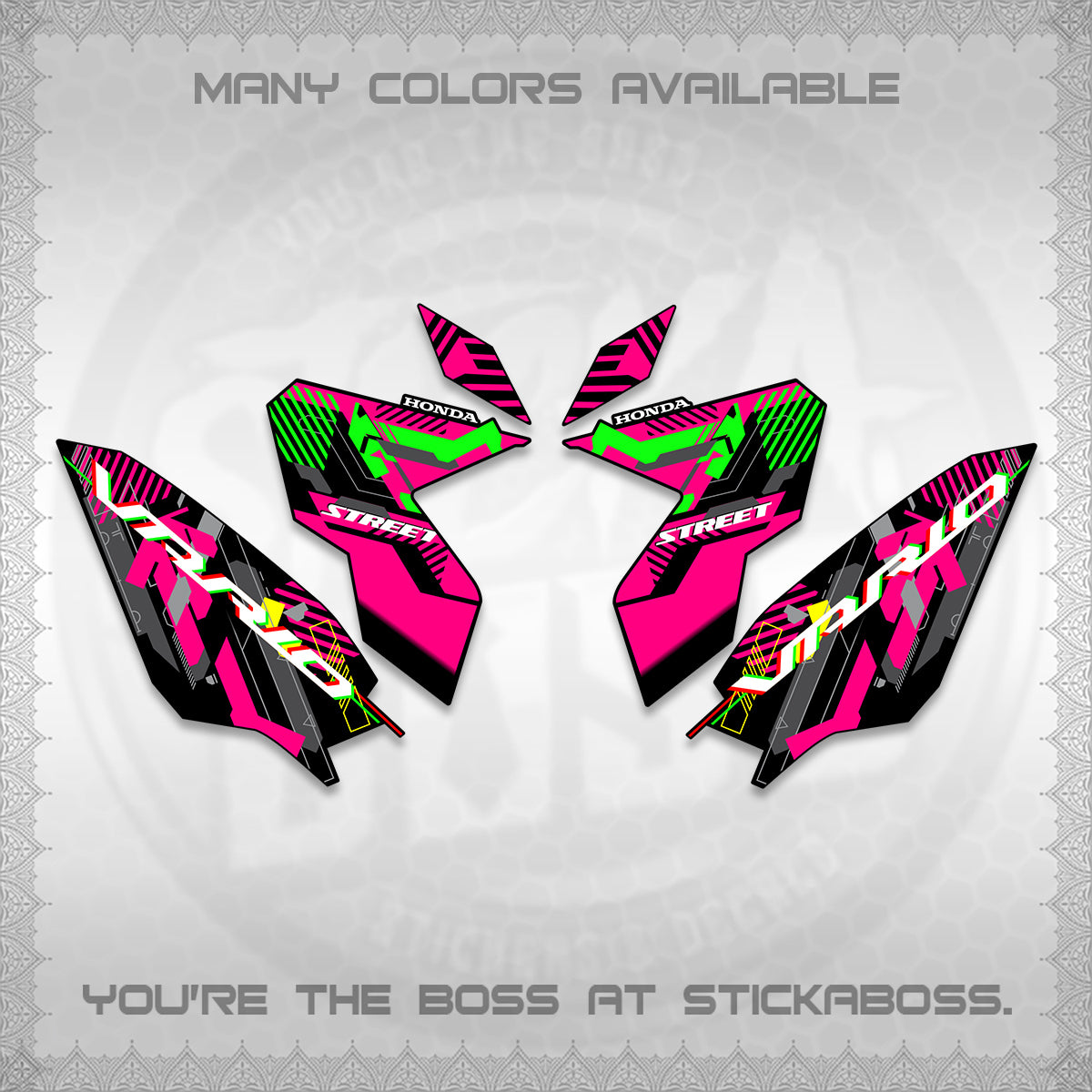 CLICK 125 V3 VARIO DECALS (2026 STREET STYLE EDITION) STICKER DECALS By STICKABOSS