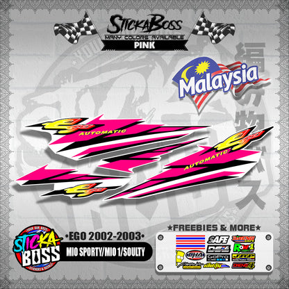 MIO SPORTY / MIO 1 / SOULTY DECALS ( EGO 2002-2003 )【WITH FREEBIES】